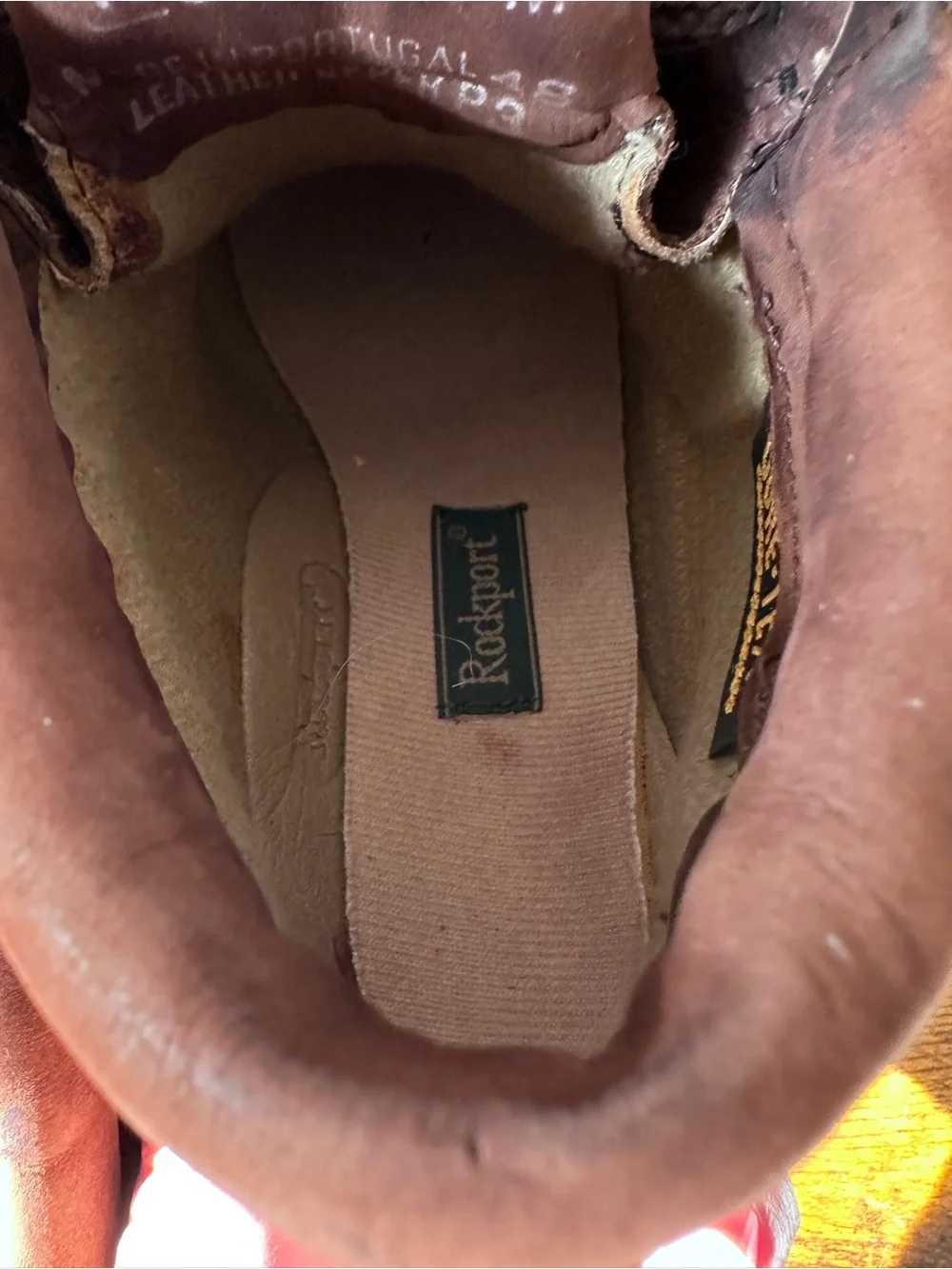 Vintage Rockport Gore-Tex Leather Moc Toe Chukka Boots Size 7M‎ Made in Portugal